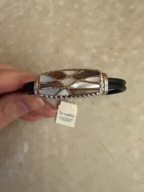 Lia Sophia Black and Silver Bracelet